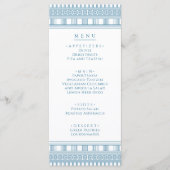 Party-Menü mit griechischem oder römischem Party Menükarte (Vorderseite)