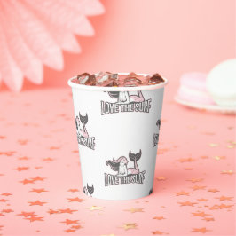 Party Mermaids Geburtstag Pink Paper Cups Pappbecher