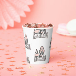 Party Mermaids Geburtstag Pink Paper Cups Pappbecher