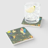 Party _Merry christmas _coaster Steinuntersetzer (Seitenansicht)