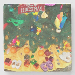 Party _Merry christmas _coaster Steinuntersetzer