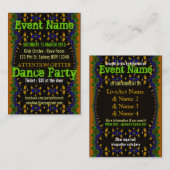 Party Mini-Flyer Visitenkarte (Vorne/Hinten)