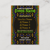 Party Mini-Flyer Visitenkarte (Rückseite)