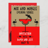 Party mischen einladung (Vorne/Hinten)