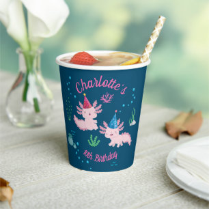 Party mit Axolotls Geburtstagsparty Pappbecher