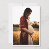 Party mit Blumenkohl Geschlecht Neutrales Baby-Dus Einladung (Rückseite)