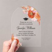 Party mit Blumenmuster in Aquarell Abschluss Acryleinladungen (Insitu (Handheld))