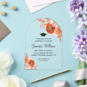 Party mit Blumenmuster in Aquarell Abschluss Acryleinladungen (Insitu (Hochzeit))