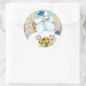 Party mit Cupcakes Runder Aufkleber (Tasche)