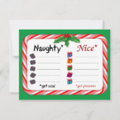 Party mit dem Naughty oder Nizza 4,25" x 5,5" Mitteilungskarte (Vorderseite)