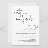 Party mit den Neugeborenen, Hochzeitsessen Einladung (Vorderseite)