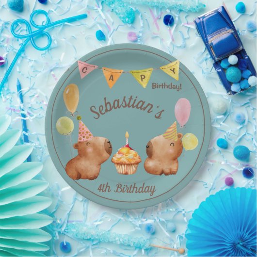 Party mit der Capybara Pappteller (Party)