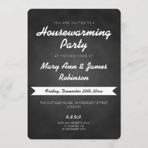 Party mit einfacher Kopfbedeckung Schwarz Einladung