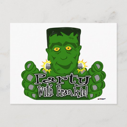 Party mit Frankie! Postkarte (Vorderseite)