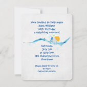 Party mit Gummienten zum Geburtstag Einladung (Rückseite)