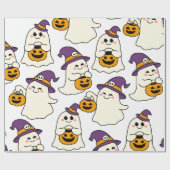 Party mit Halloweens Geschenkpapier (Flach)