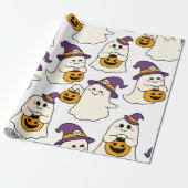 Party mit Halloweens Geschenkpapier (Ungerollt)