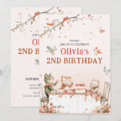 Party mit Katzen Einladung (Vorne/Hinten)