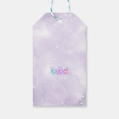 Party mit Lila Tee und Pink Geschenkanhänger (Rückseite)