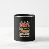Party mit meinen Dackeln Tasse (Zentrum)