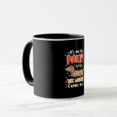 Party mit meinen Dackeln Tasse (Vorderseite Links)
