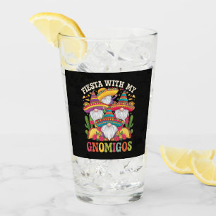 Party mit meinen Gnomigos Gnom Cinco De Mayo Glas