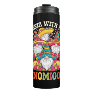 Party mit meinen Gnomigos Gnom Cinco De Mayo Thermosbecher