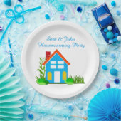 Party mit Monogram Paper Tellers 9" Pappteller (Party)