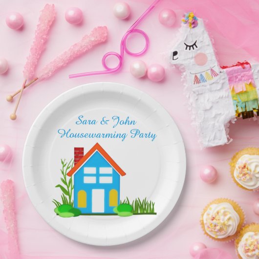 Party mit Monogram Paper Tellers 9" Pappteller (Party)