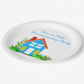 Party mit Monogram Paper Tellers 9" Pappteller (Schrägansicht)