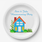 Party mit Monogram Paper Tellers 9" Pappteller (Vorderseite)