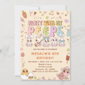 Party mit My Peeps Birthday Party Einladung (Vorderseite)