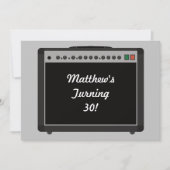 Party mit personalisierten Verstärkern Einladung (Vorderseite)