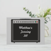 Party mit personalisierten Verstärkern Einladung (Stehend Vorderseite)