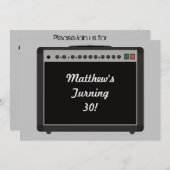 Party mit personalisierten Verstärkern Einladung (Vorne/Hinten)