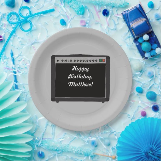 Party mit personalisierten Verstärkern Pappteller (Party)