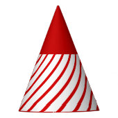 Party mit rotem Zuckerrohr Partyhütchen (Vorderseite)