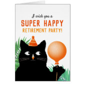 Party mit schwarzer Katze und Ballon (Vorne)
