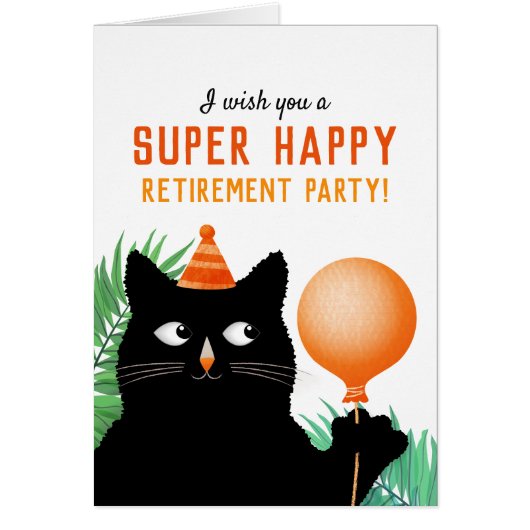 Party mit schwarzer Katze und Ballon (Vorne)