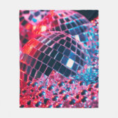 Party mit Spiegelbälle Ref. Fleecedecke (Vorderseite)