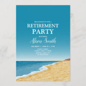Party mit Strand, Meer und Himmel Einladung (Vorderseite)