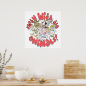 PARTY MIT TIEREN POSTER (Küche)