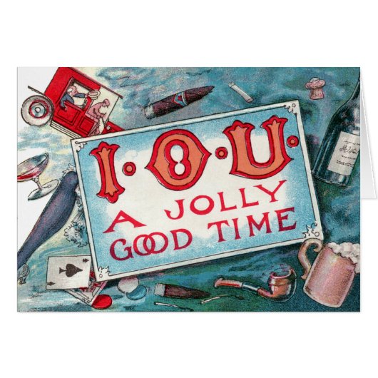 Party mit Vintagen Gewürzen, Glücksspiele Rauchen (Vorderseite (Horizontal))