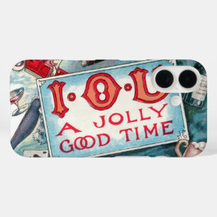 Party mit Vintagen Gewürzen, Glücksspiele Rauchen iPhone 16 Hülle