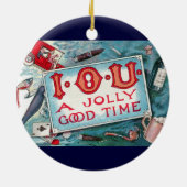 Party mit Vintagen Gewürzen, Glücksspiele Rauchen Keramikornament (Hinten)