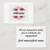 Party Mitteilungskarte (Vorne/Hinten)