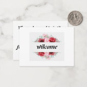 Party Mitteilungskarte (Vorderseite/Rückseite Beispiel)