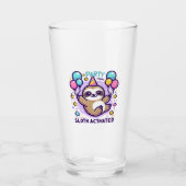 Party Mode Sloth Activated Birthday Balloon Sloth Glas (Vorderseite)
