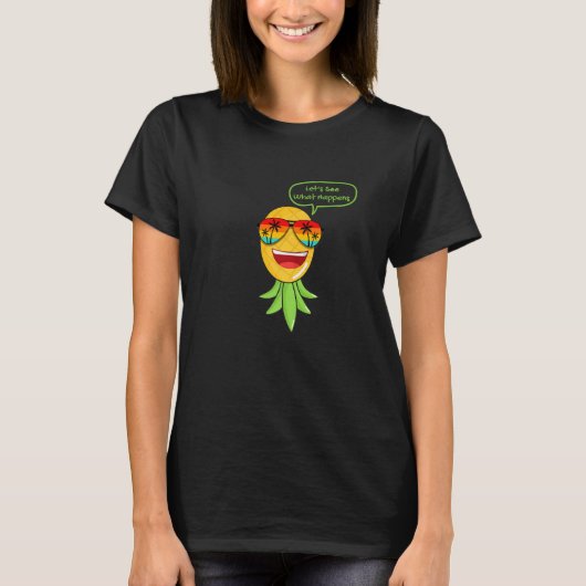 Party Mode Upside Down Pineapple Swinger Vanilla S T-Shirt (Vorderseite)