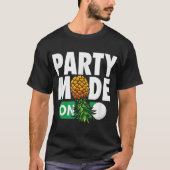 Party-Modus Auf dem Kopf Ananas-Swinger T-Shirt (Vorderseite)